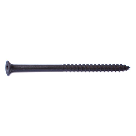 Drywall Screw, #10 X 3-1/2 In, Steel, Flat Head Square Drive, 280 PK